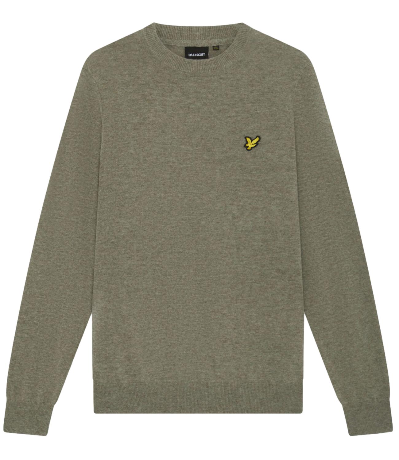 Maglia Lyle & Scott 263MLSKN2114VC Uomo - Khaki Smoke Marl
