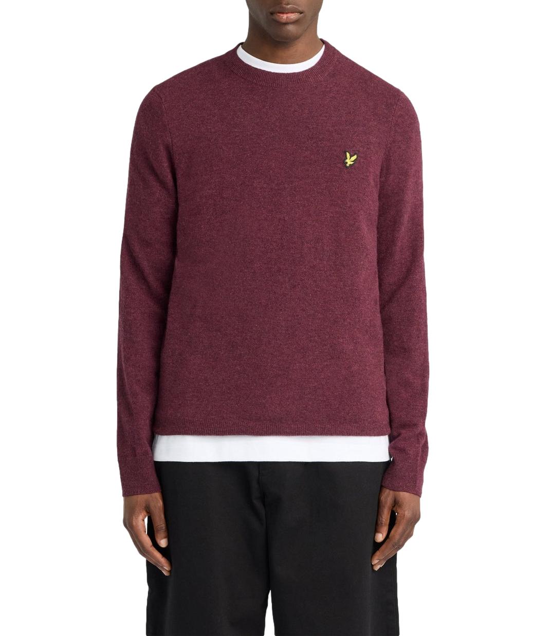 Maglia Lyle & Scott 263MLSKN2114VC Uomo - Beetroot Marl