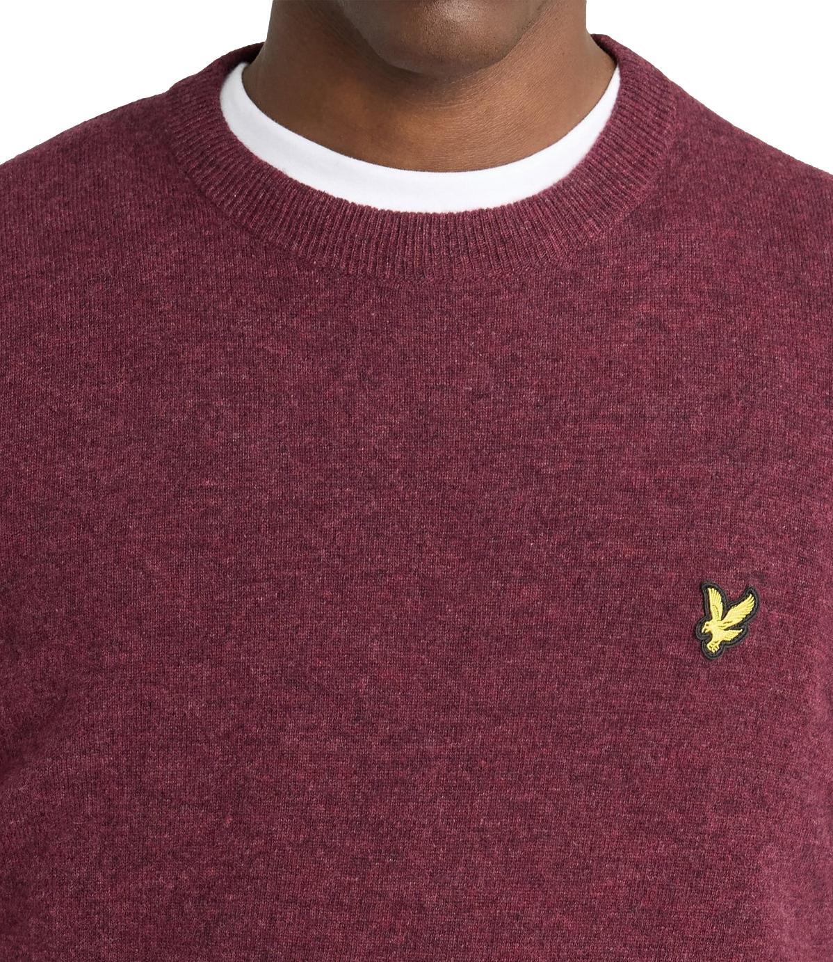 Maglia Lyle & Scott 263MLSKN2114VC Uomo - Beetroot Marl