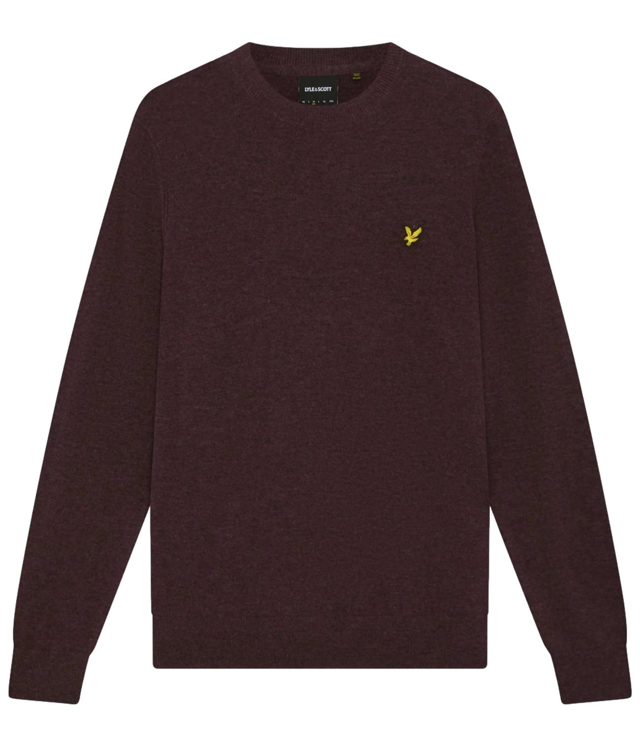 Maglia Lyle & Scott 263MLSKN2114VC Uomo - Beetroot Marl