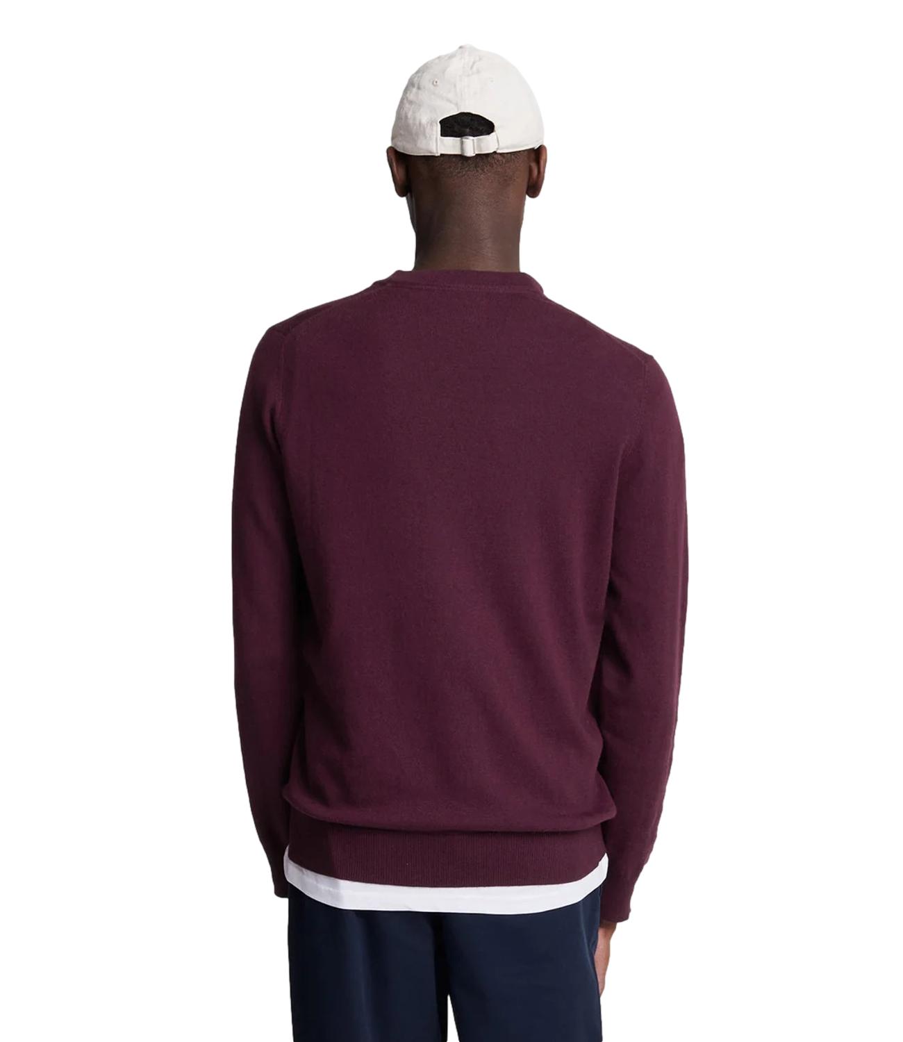 Maglia Lyle & Scott 263MLSKN2110VC Uomo - Burgundy