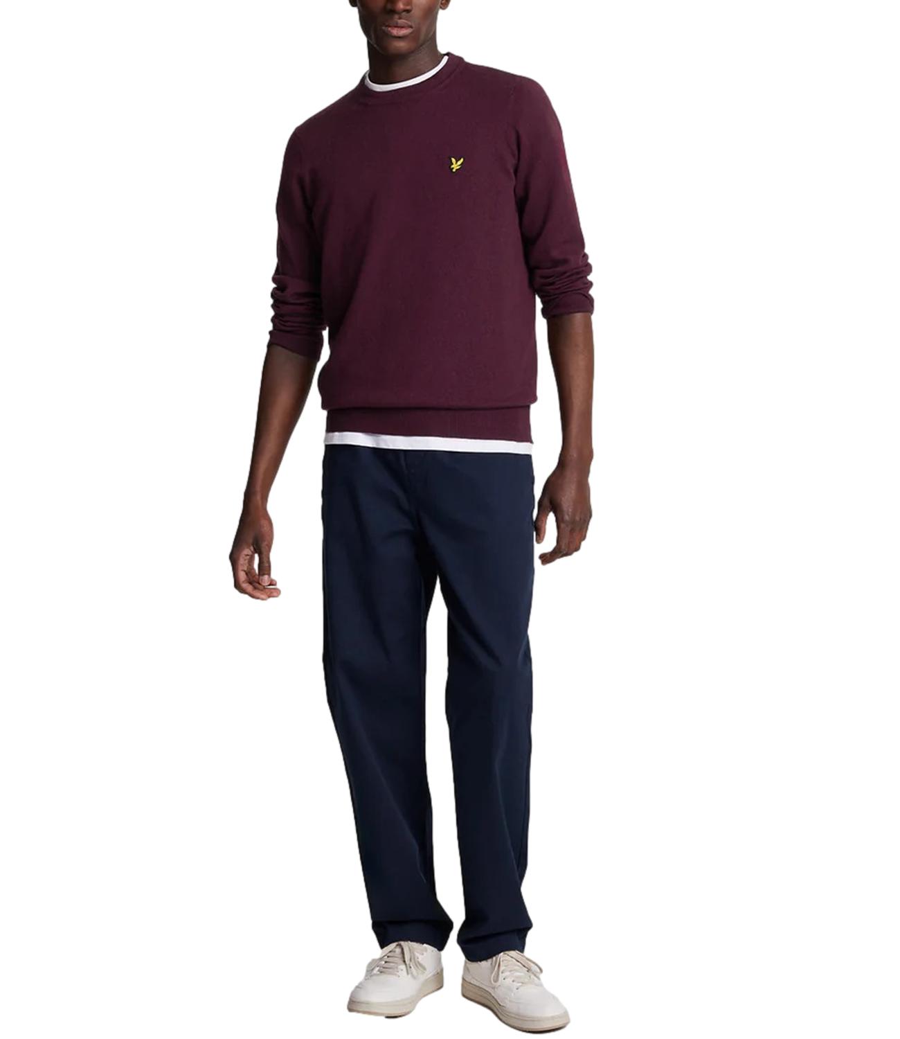 Maglia Lyle & Scott 263MLSKN2110VC Uomo - Burgundy