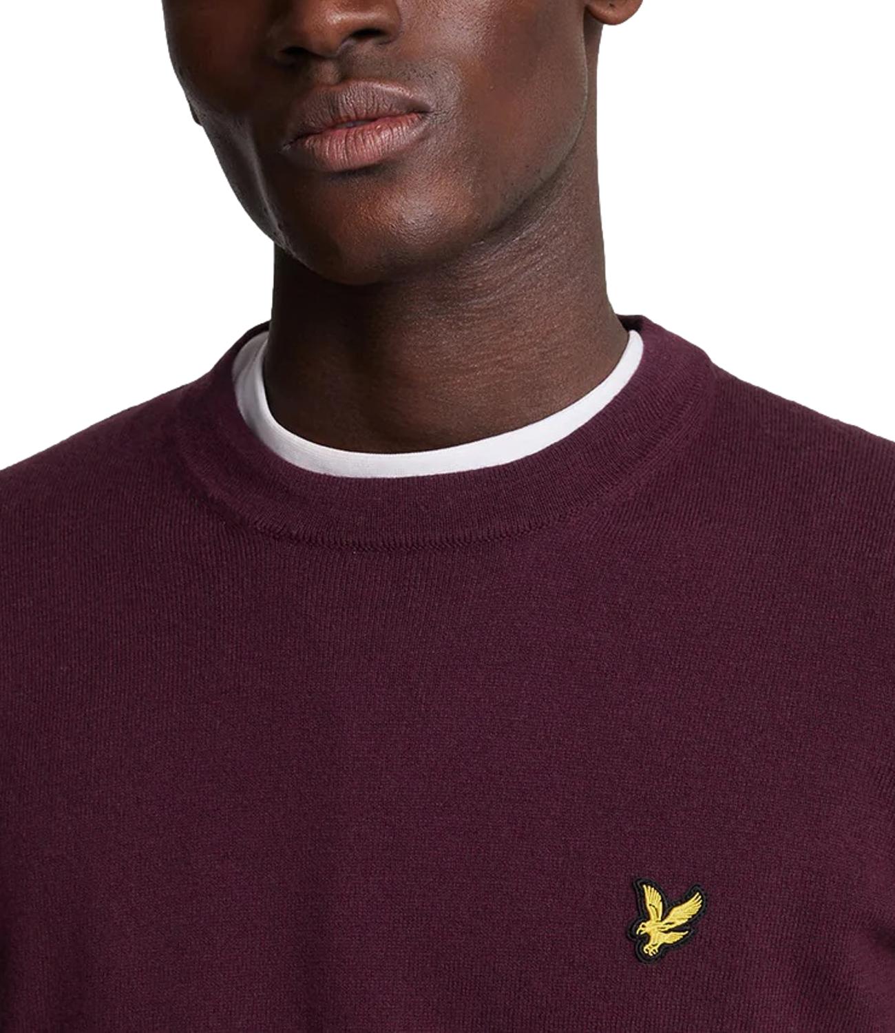 Maglia Lyle & Scott 263MLSKN2110VC Uomo - Burgundy