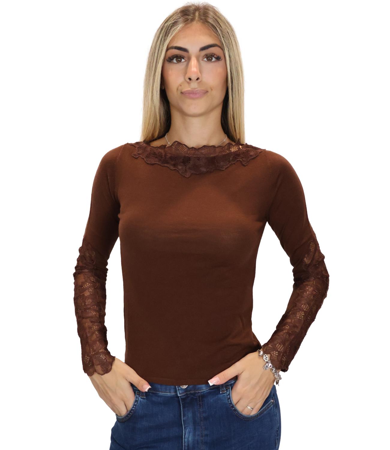 Maglia Marella 2623366052200 Donna - Marrone