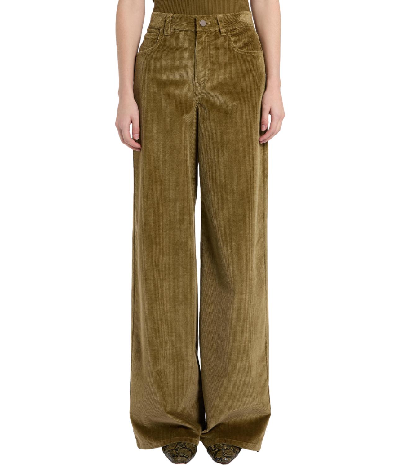 Pantalone Marella Monochrome 2623136055200 Donna - Verde Olio