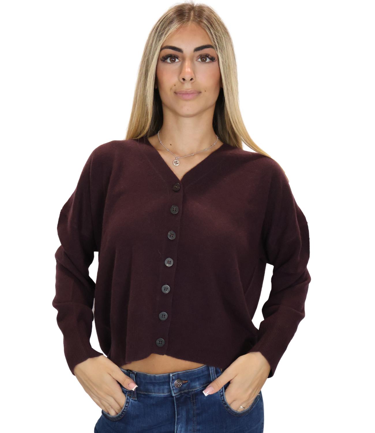 Cardigan Marella Monochrome 2623346085200 Donna - Mora