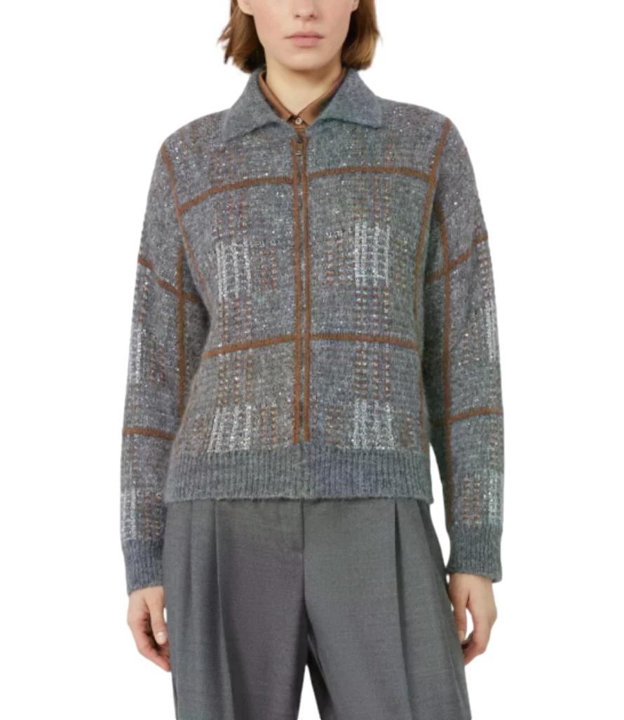 Cardigan Max Mara Studio 2626346022600 Donna - Grigio Medio