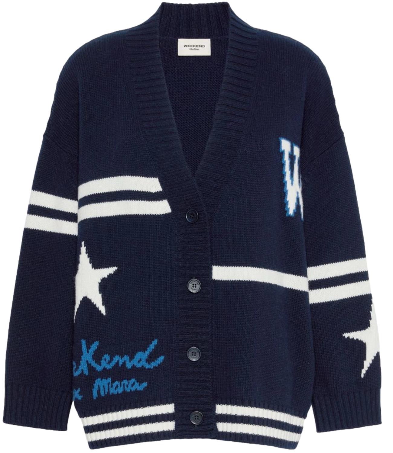 Cardigan Max Mara Weekend 2625346072600 Donna - Blu Marino