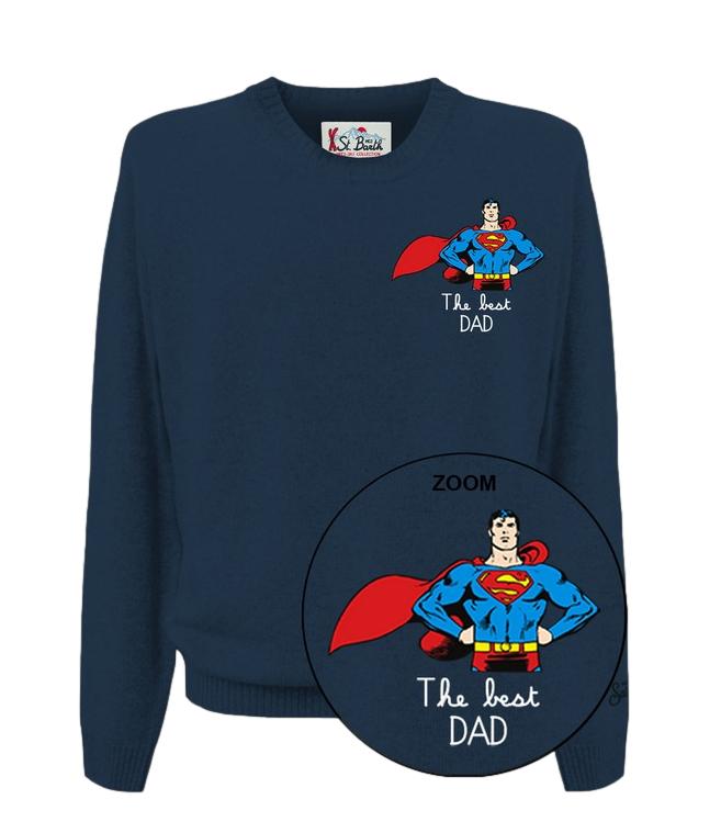 Felpa Mc2 Saint Barth HER0024 Uomo - Superman Super Dad 61
