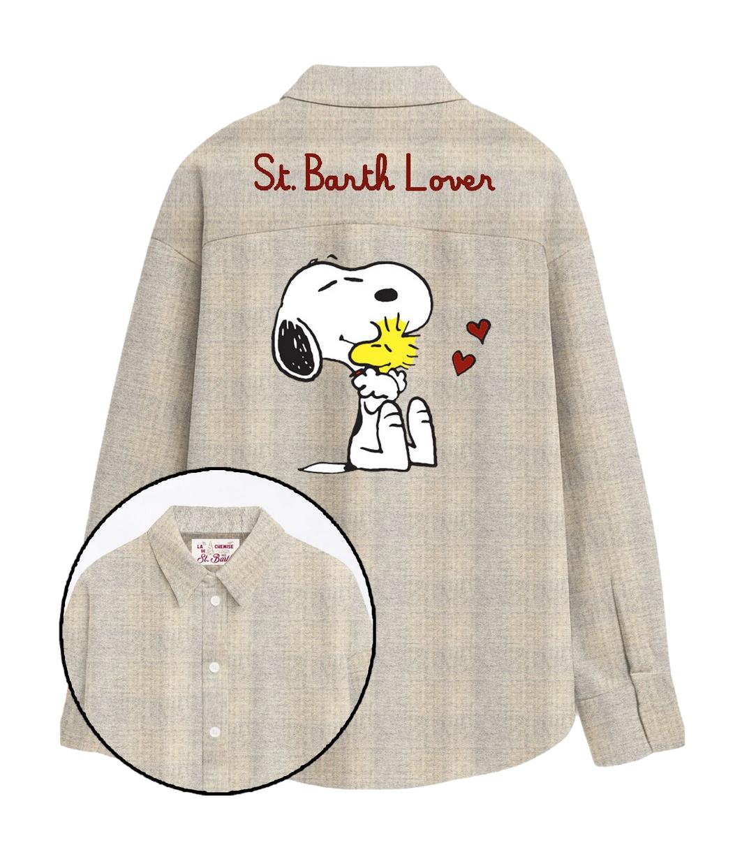 Camicia Mc2 Saint Barth LLU0001 Donna - Sb Snoopy Lover Tartan 1511 em