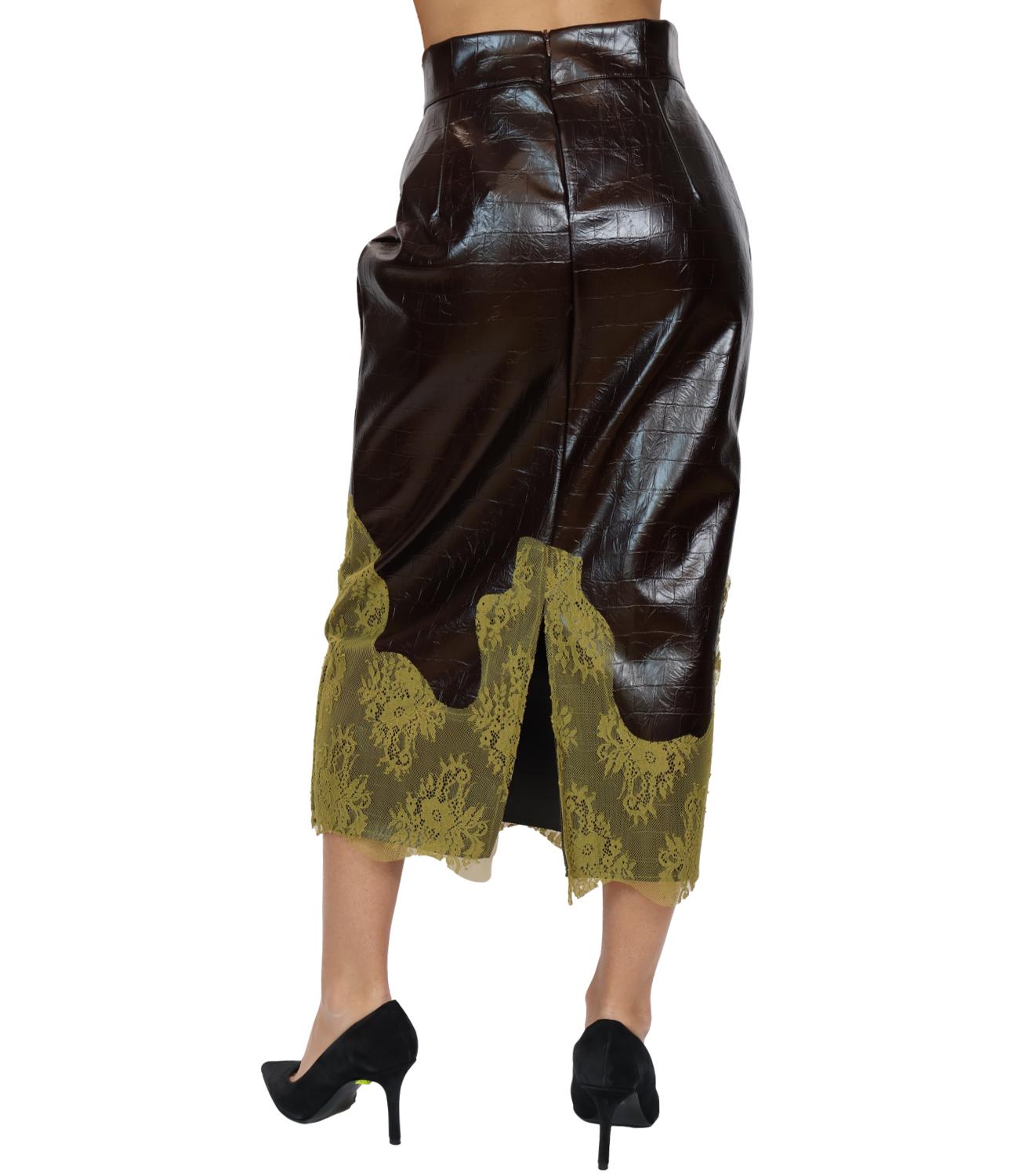 Gonna Motel 80-S647FW26NT Donna - Moro/verde