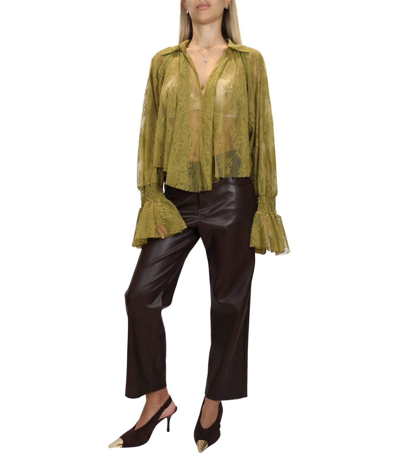 Camicia Motel 80B-C693FW26 Donna - Olio