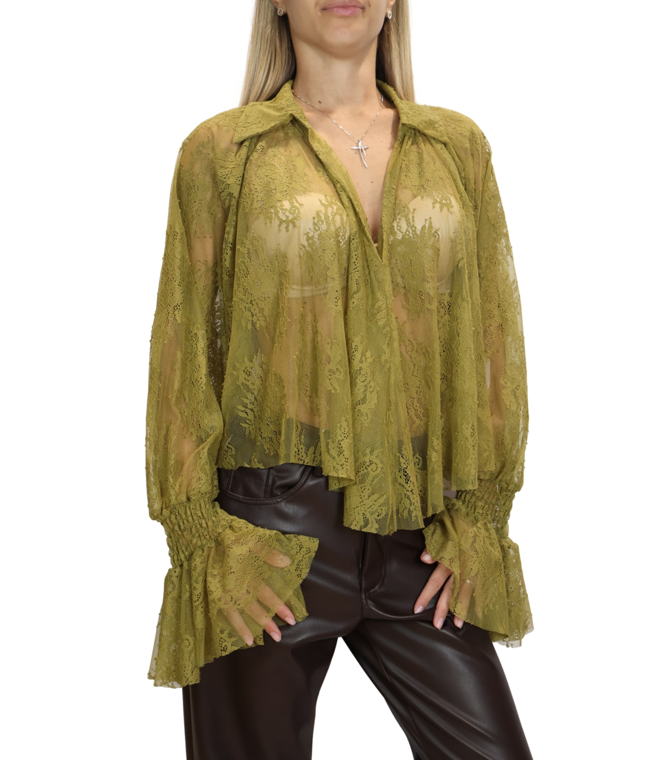 Camicia Motel 80B-C693FW26 Donna - Olio