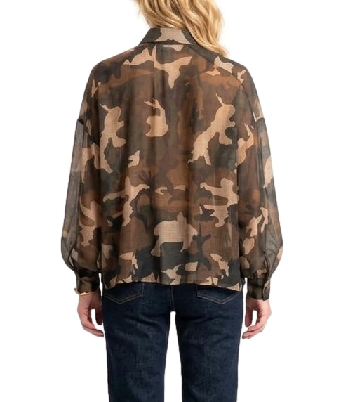 Camicia Motel C50467MO Donna - Verde Militare