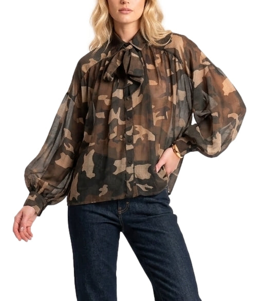 Camicia Motel C50467MO Donna - Verde Militare