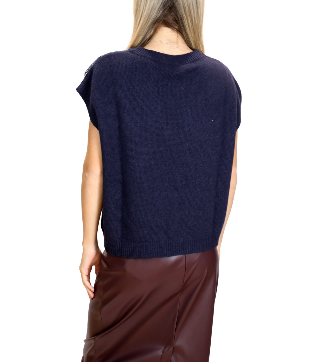 Gilet Motel D81560/APP1 Donna - Blu