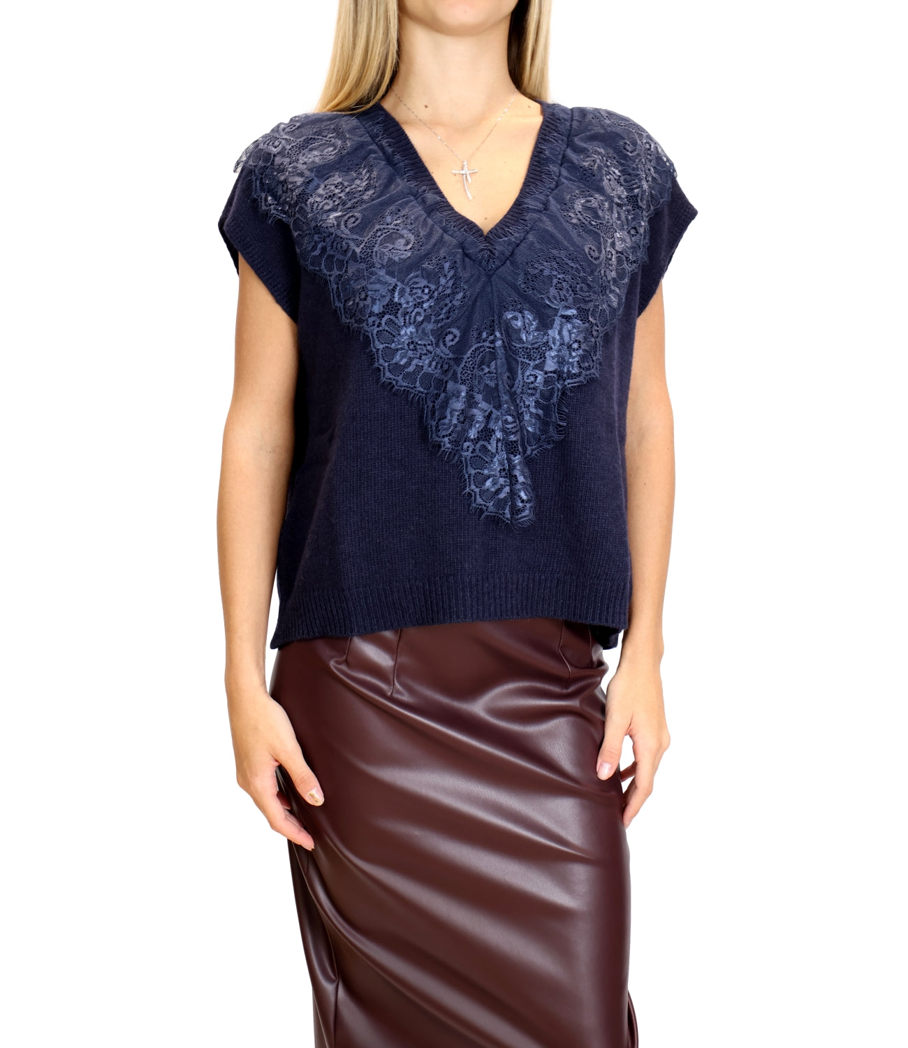 Gilet Motel D81560/APP1 Donna - Blu