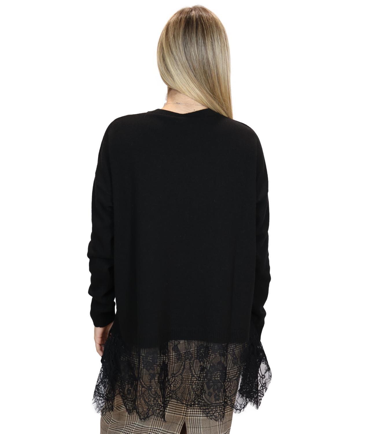 Maglia Motel D82637-APP1 Donna - Nero