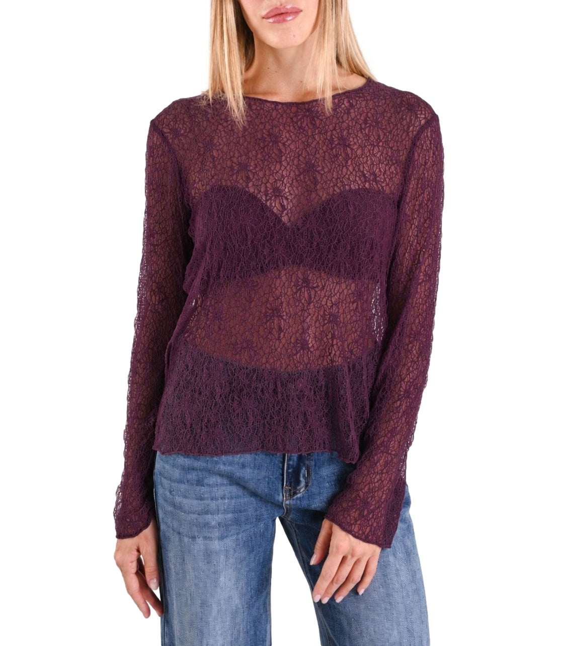 Maglia Myastreet PN0105-06 Donna - Prugna