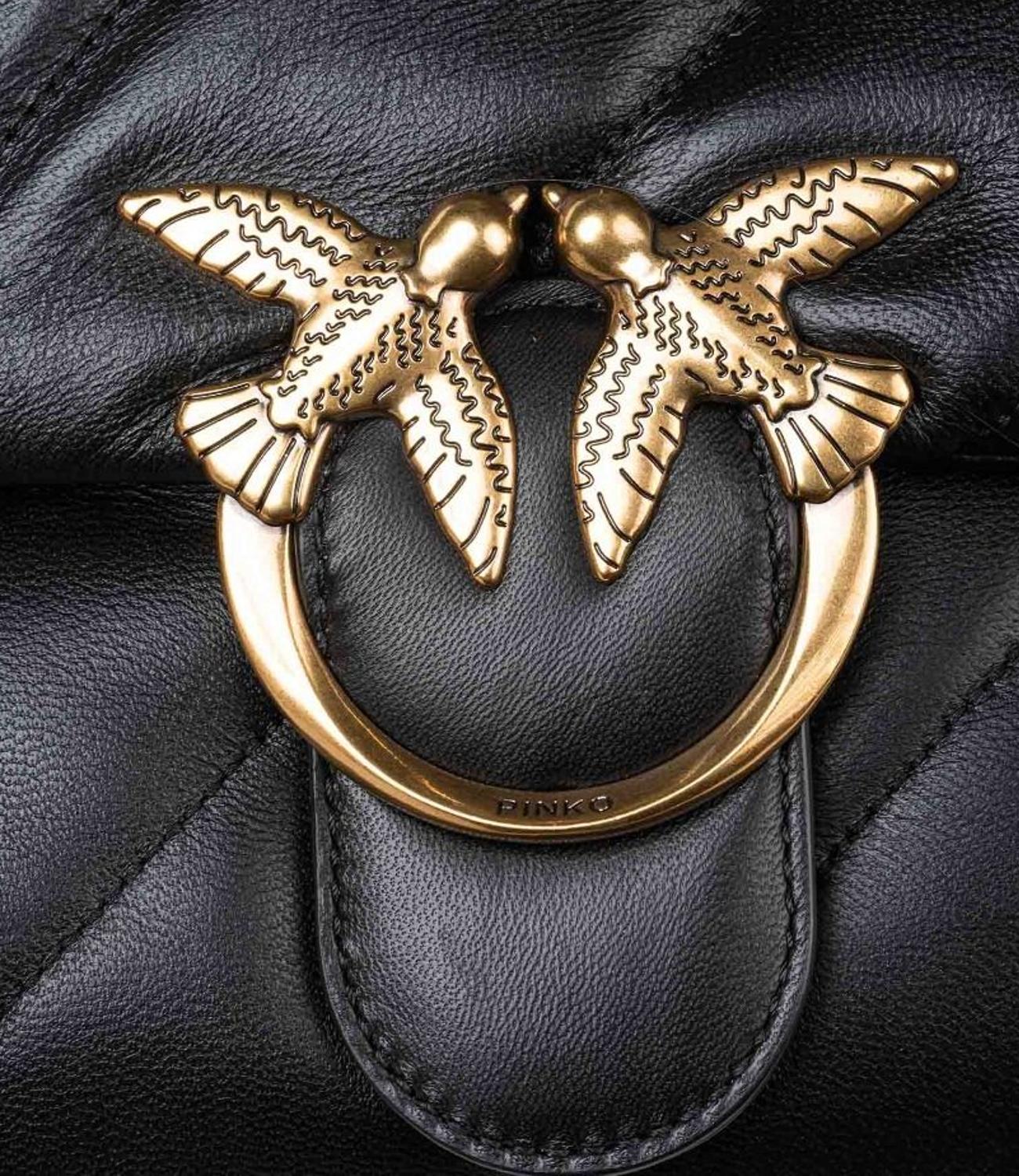 Borsa Pinko 100037-A0F2 Donna - NerO-Antique Gold