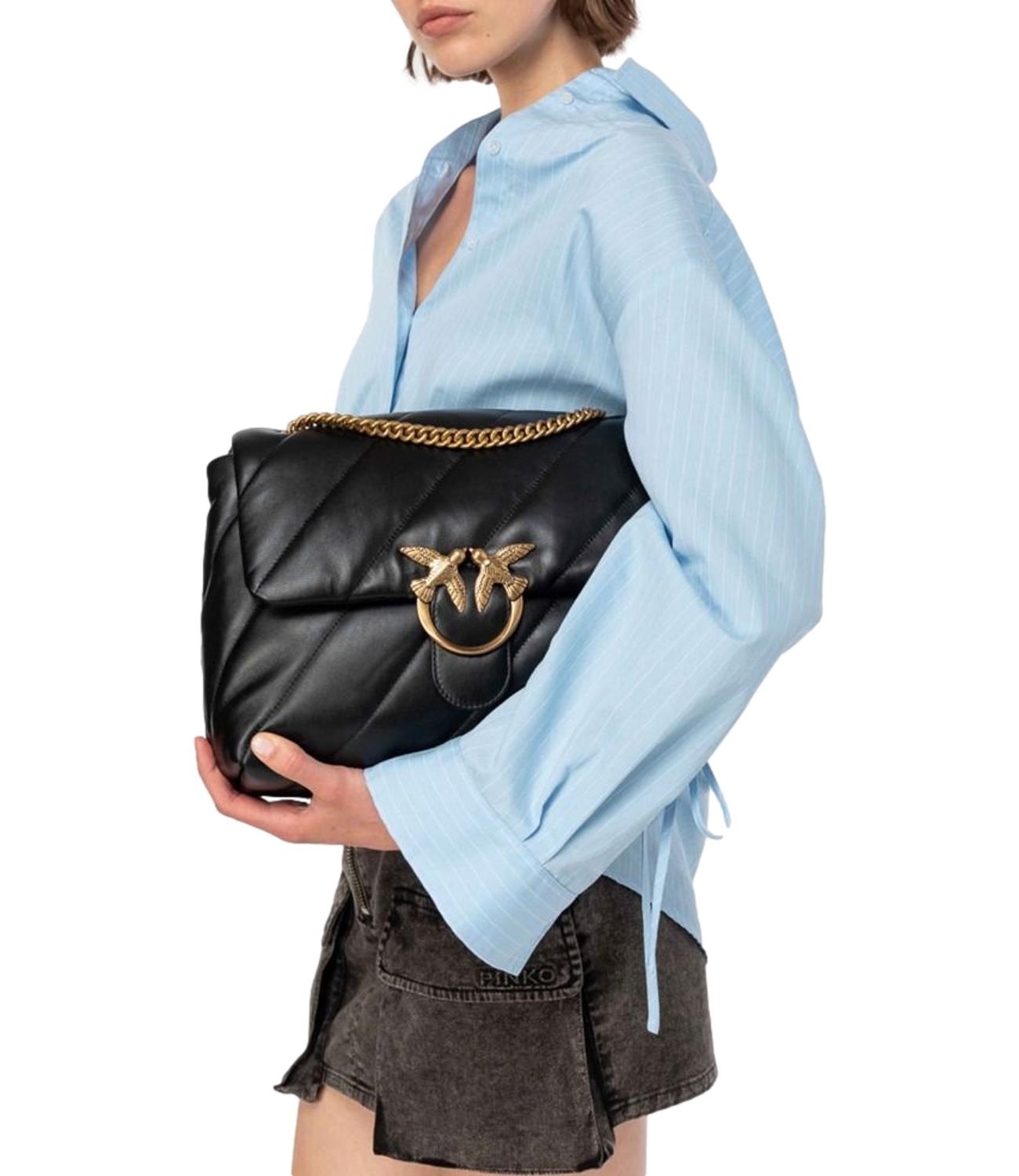 Borsa Pinko 100037-A0F2 Donna - NerO-Antique Gold