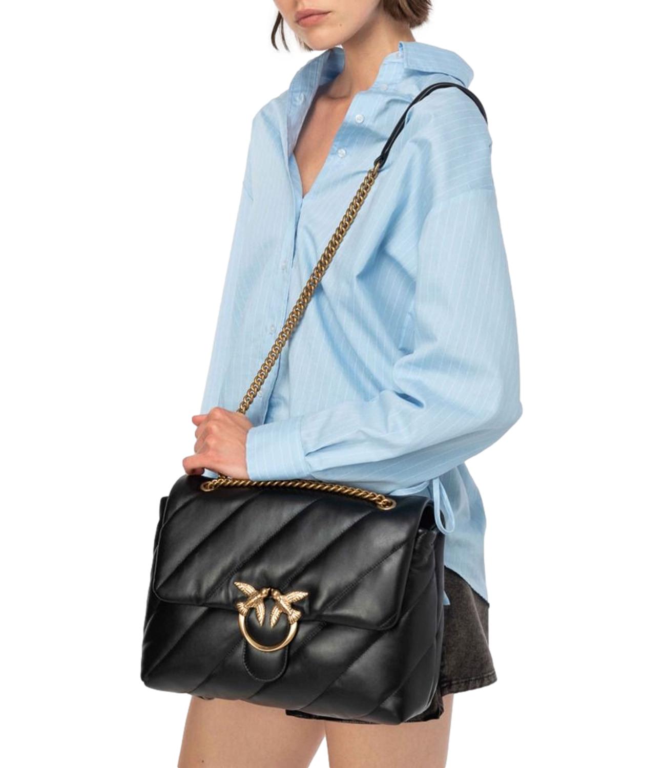 Borsa Pinko 100037-A0F2 Donna - NerO-Antique Gold