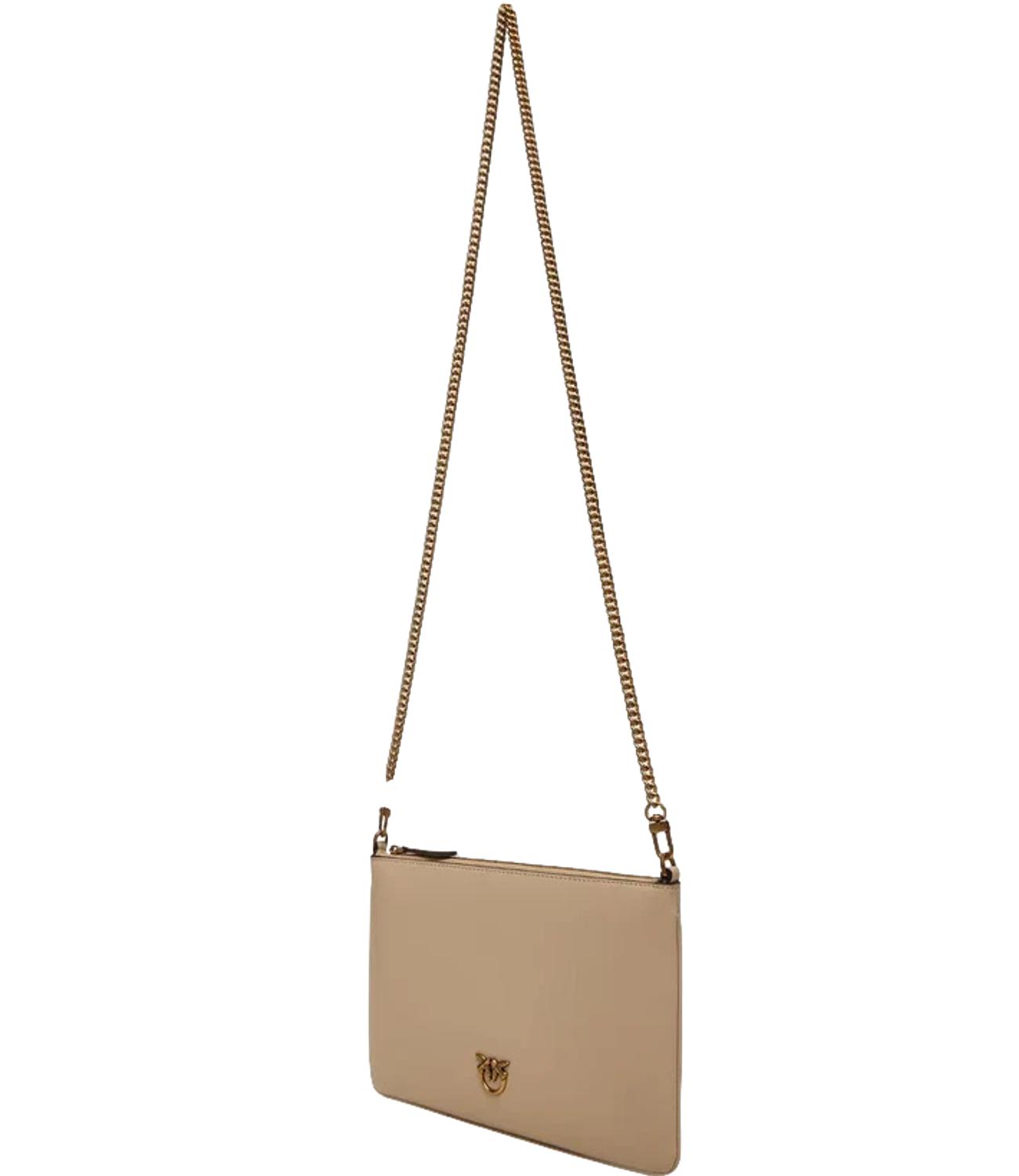 Borsa Pinko 100455-A0F1 Donna - BeigE-Grigio FumO-Antique Gold