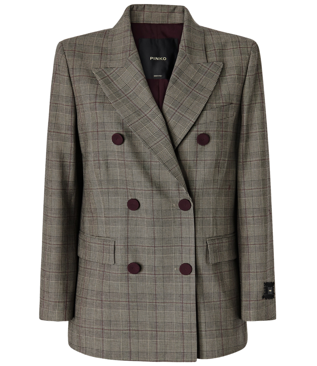 Giacca Pinko 105617-A3FF Donna - Beige/bordeaux/nero