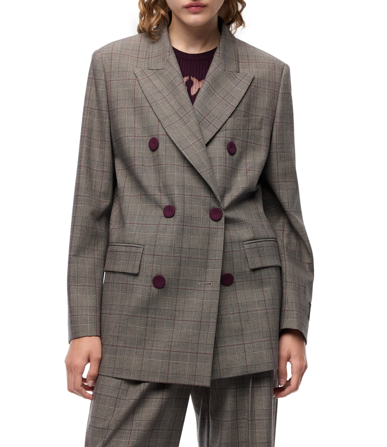 Giacca Pinko 105617-A3FF Donna - Beige/bordeaux/nero