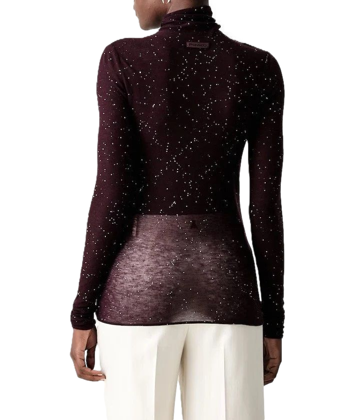 Maglia Pinko 105821-A2PM Donna - Viola Prugna Perfetto