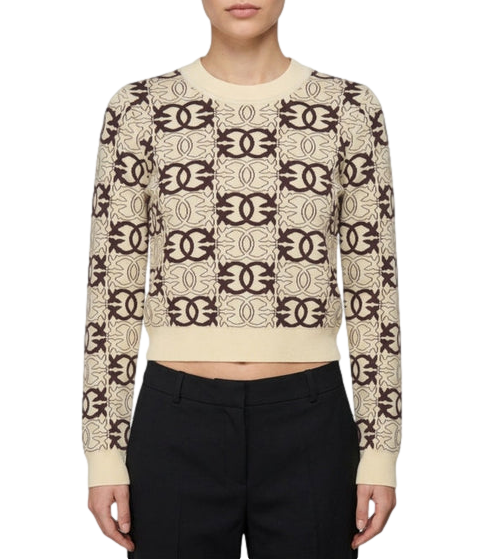 Maglia Pinko 106041-A2YD Donna - Beige/marrone