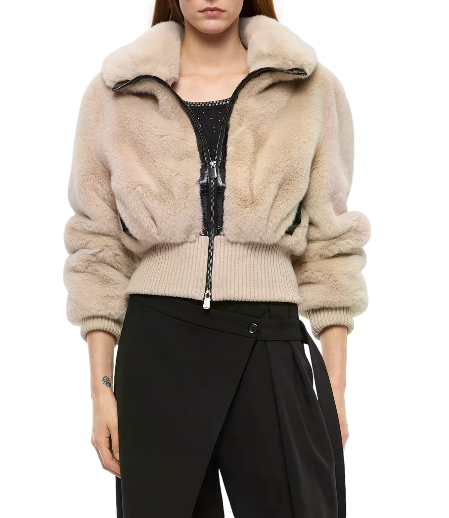 Pelliccia Pinko 107040-A3E7 Donna - BeigE-Giorno Piovoso