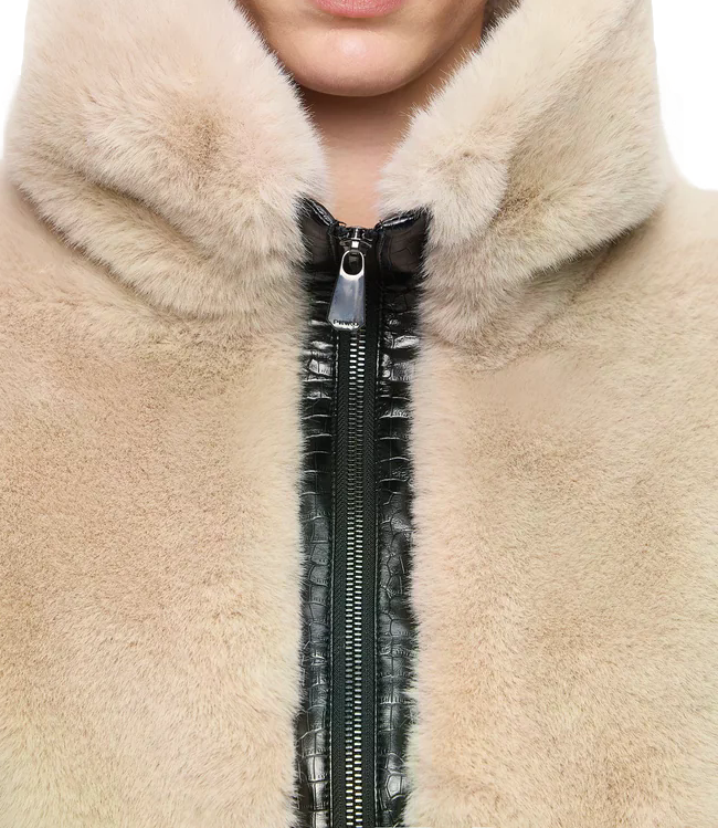 Pelliccia Pinko 107040-A3E7 Donna - BeigE-Giorno Piovoso