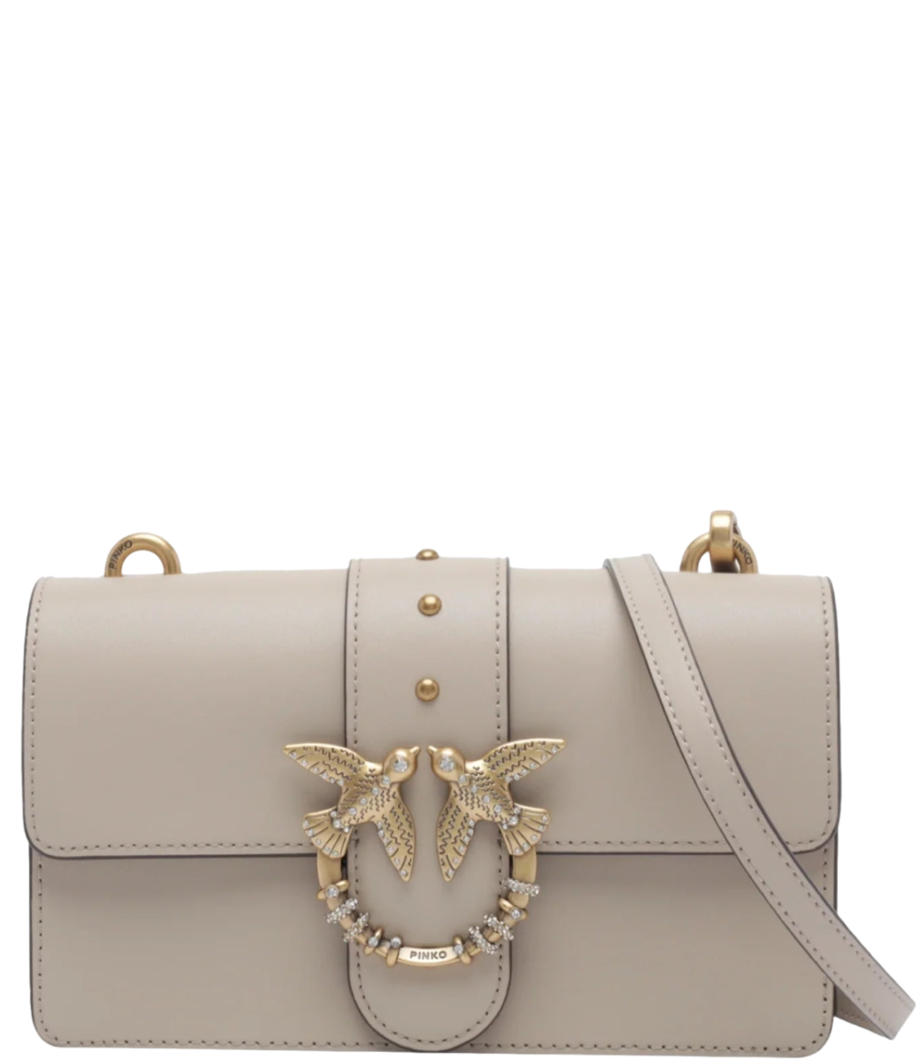 Borsa Pinko 107071-A0F1 Donna - BeigE-Grigio FumO-Antique Gold