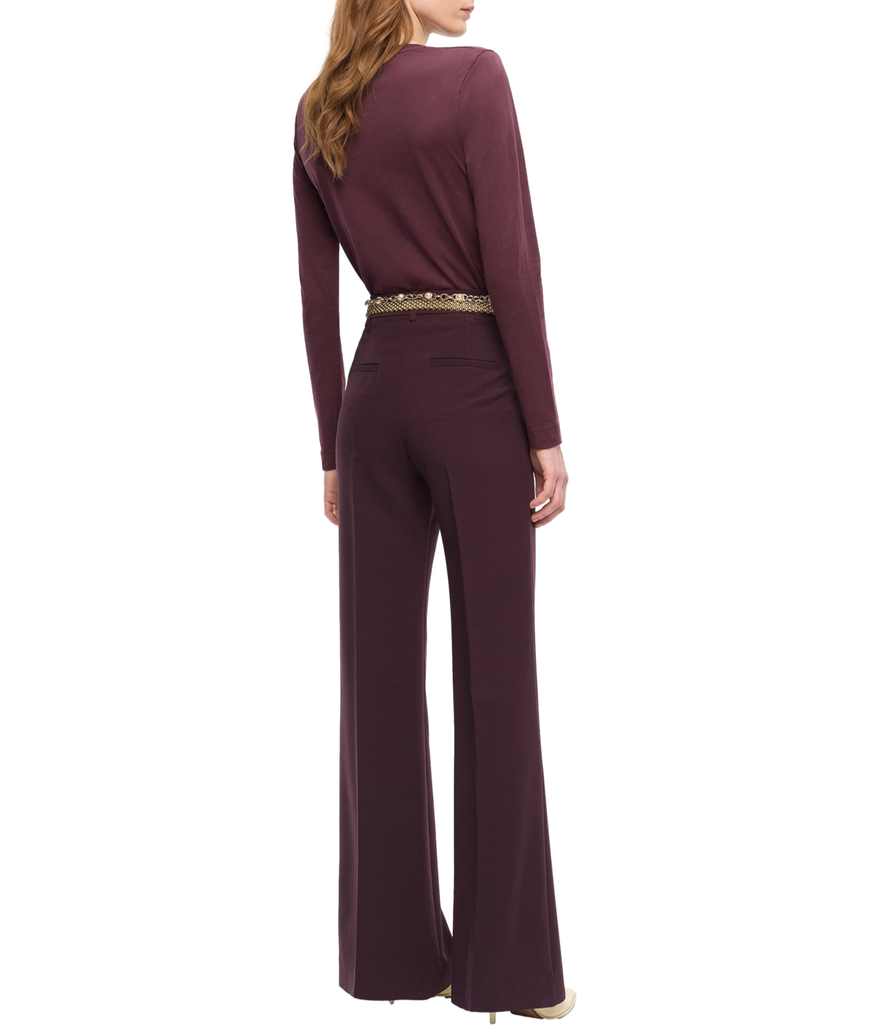 Pantalone Pinko 107214-A18E Donna - Bordeaux Scuro