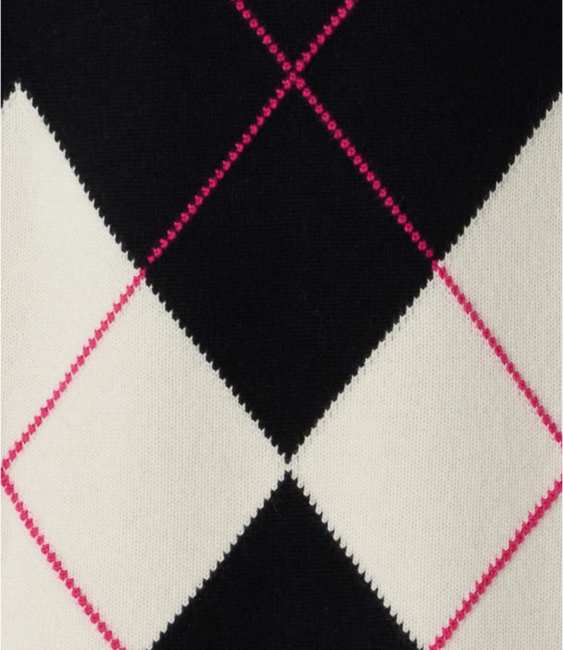Maglia Pinko 107377-A3JE Donna - Nero Bianco Fuxia