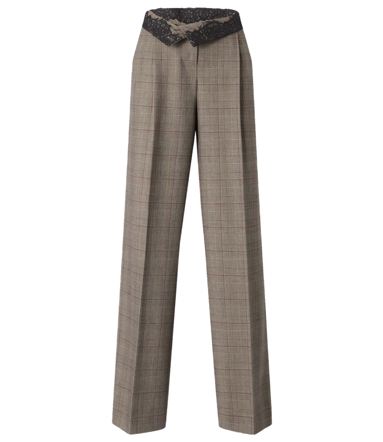 Pantalone Pinko 107476-A3FF Donna - Beige/bordeaux/nero