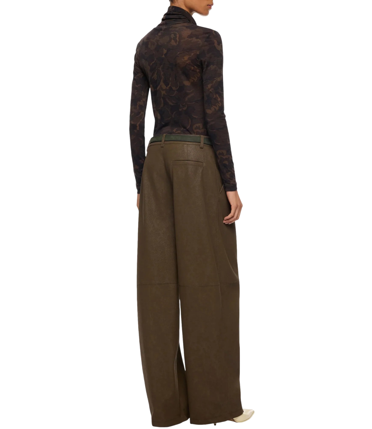 Pantalone Pinko 107710-A3MD Donna - Verde - Faggio