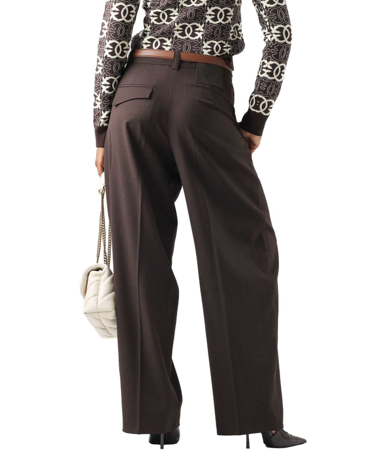 Pantalone Pinko 107712-A3MS Donna - Marrone Oltre Buio