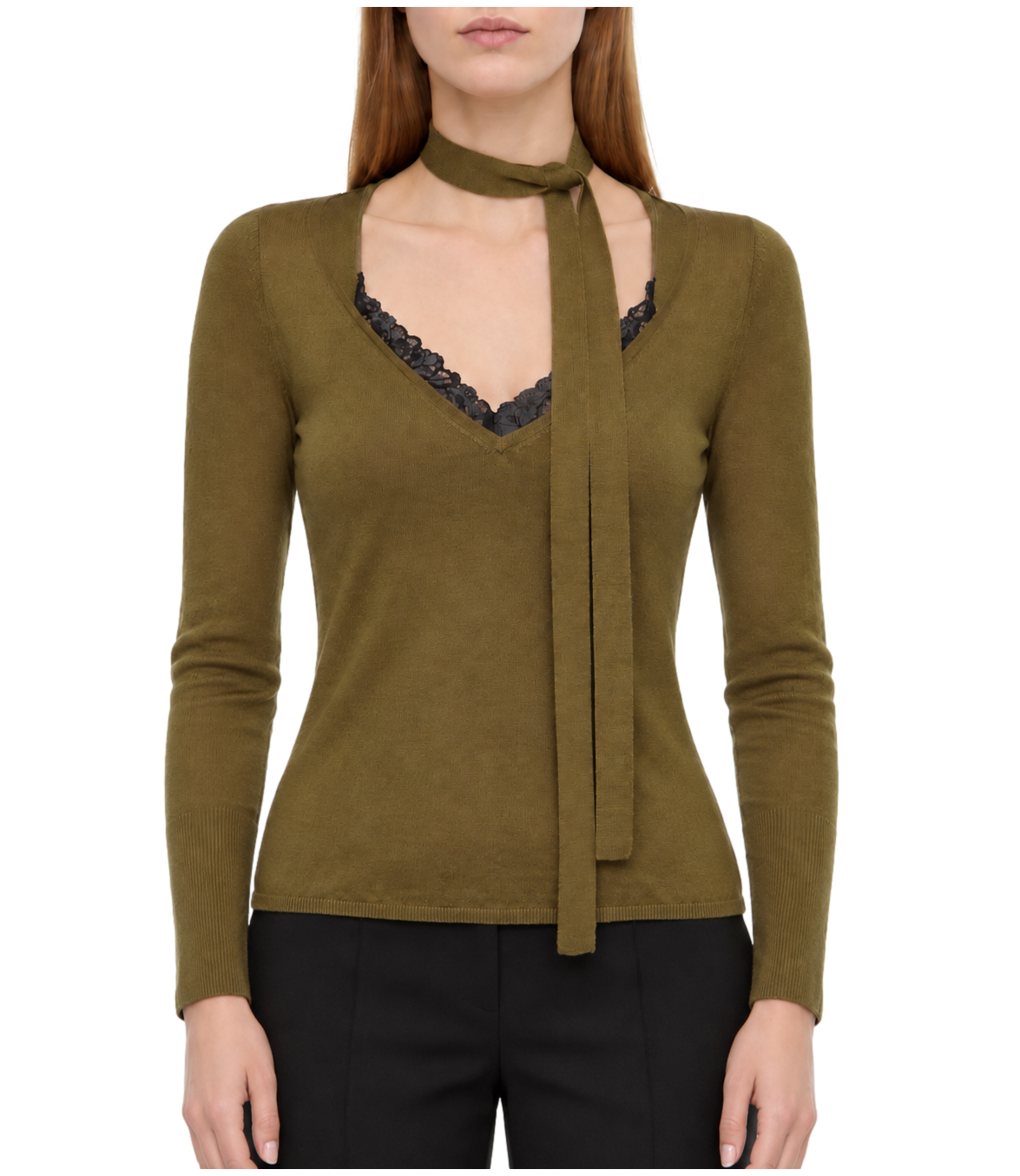 Maglia Pinko 107775-A3O1 Donna - VerdE-Lucertola