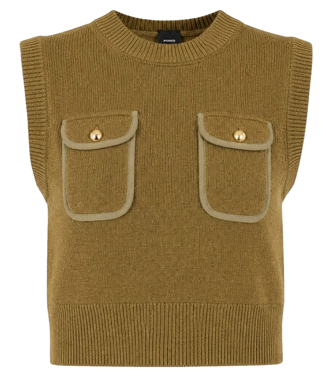 Maglia Pinko 107799-A3OH Donna - VerdE-Lucertola