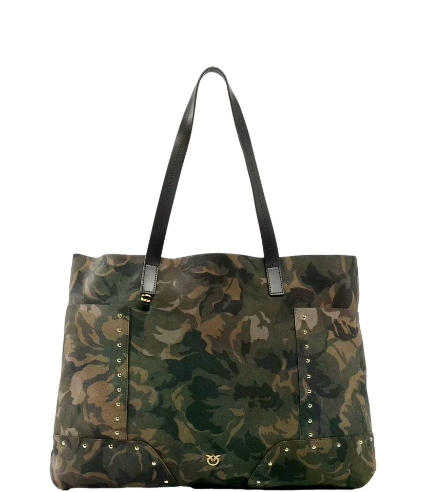 Borsa Pinko 107820-A3LR Donna - Mult.militar GreeN-Gold