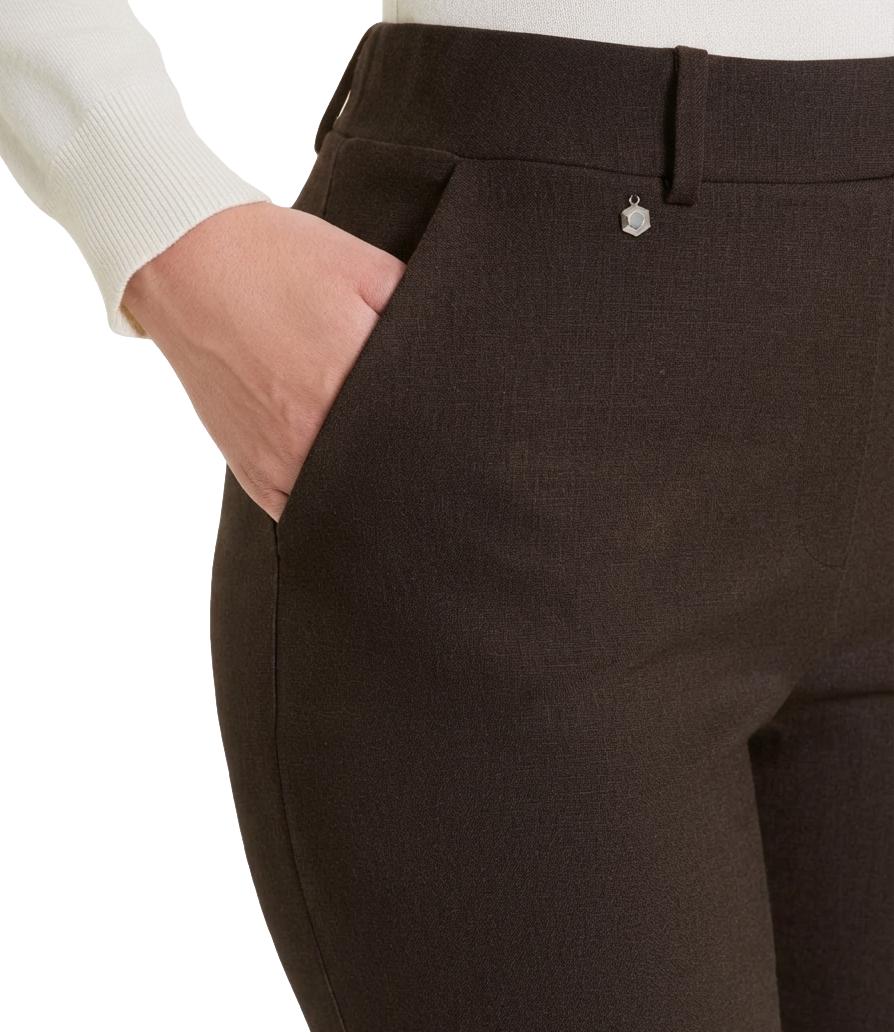 Pantalone Ragno DB24PP Donna - Ebano Mel.
