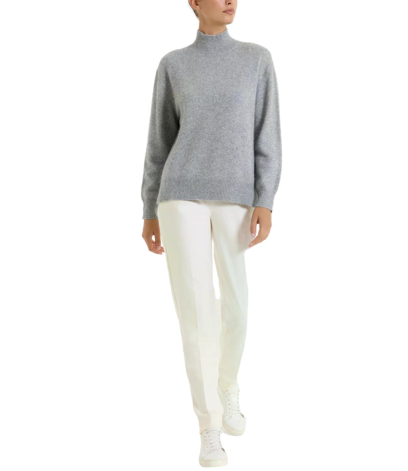 Maglia Ragno DR13MV Donna - Ghiaia Mel.