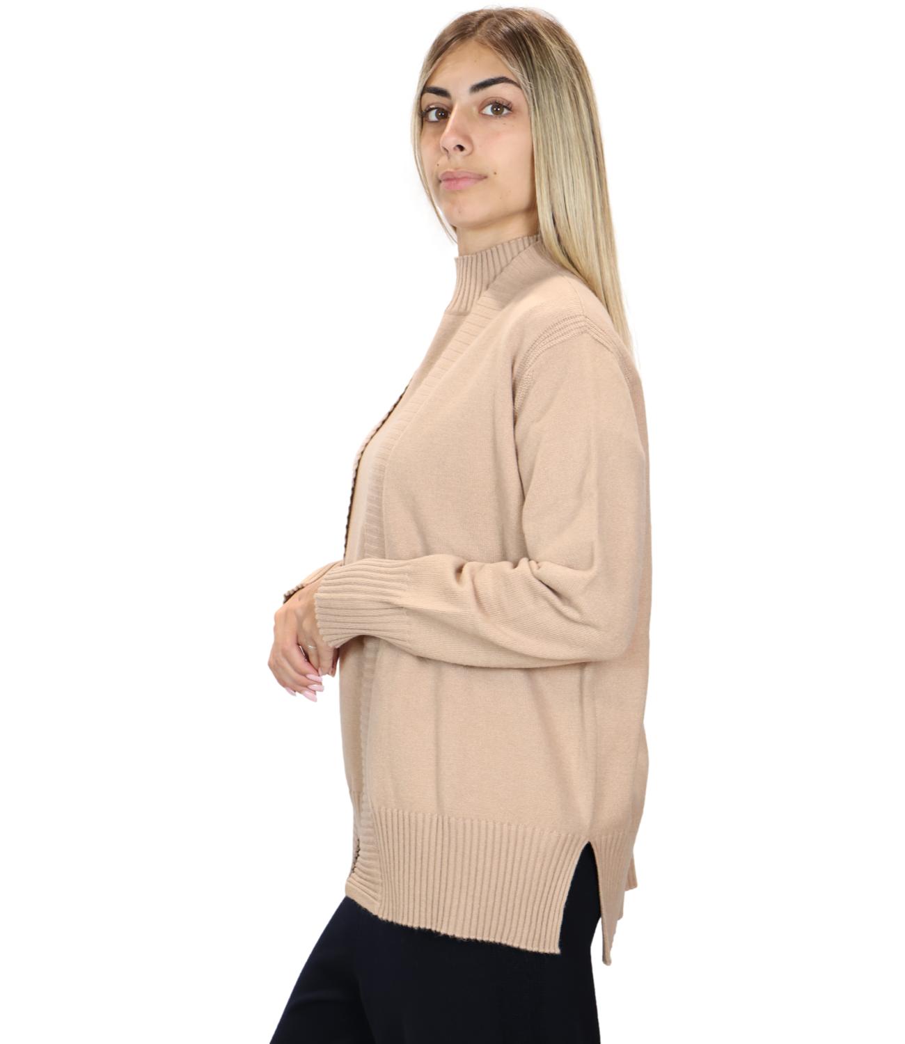 Cardigan Ragno DT49MN Donna - Cammello Mel.