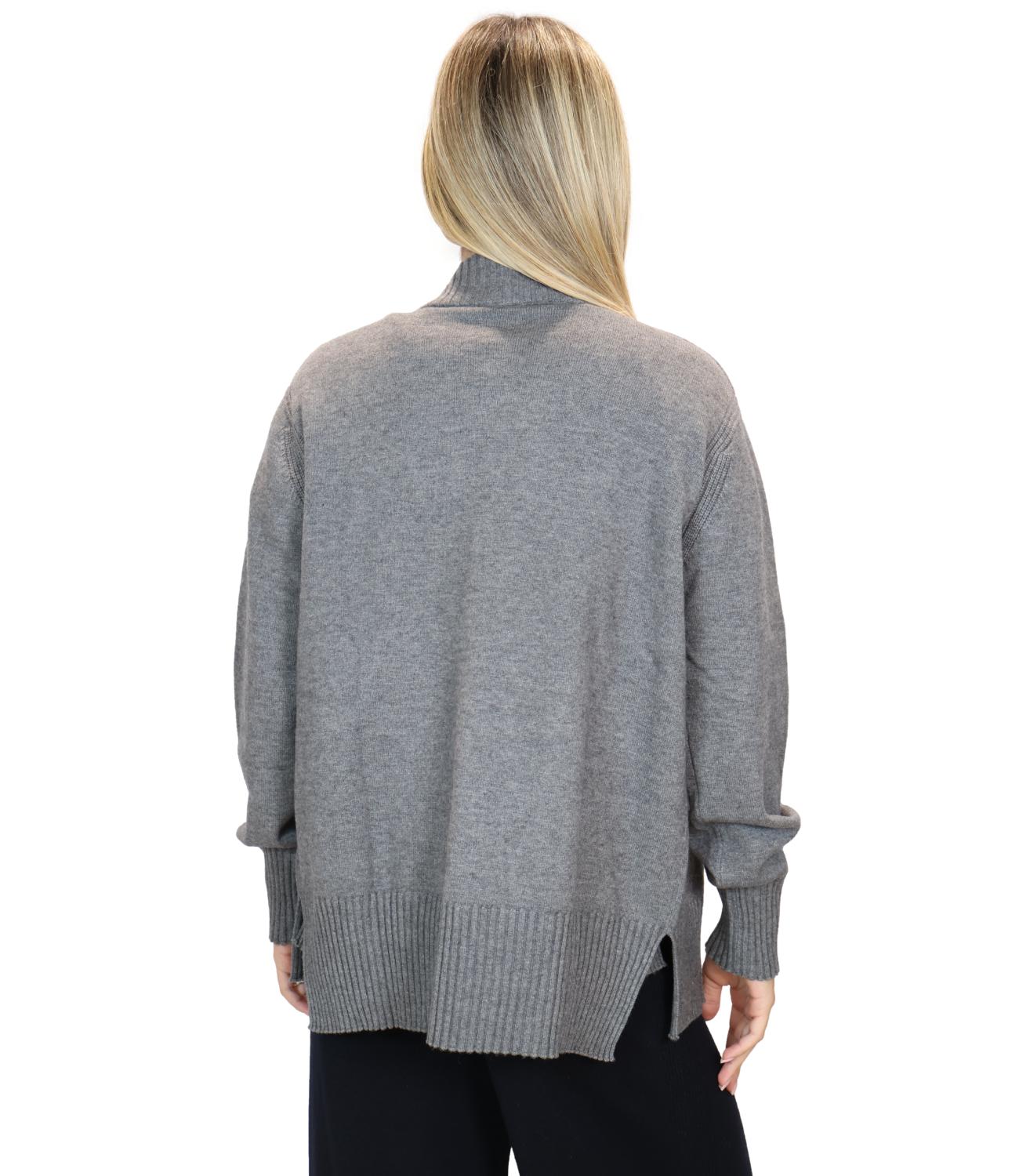 Cardigan Ragno DT49MN Donna - Ardesia Mel.