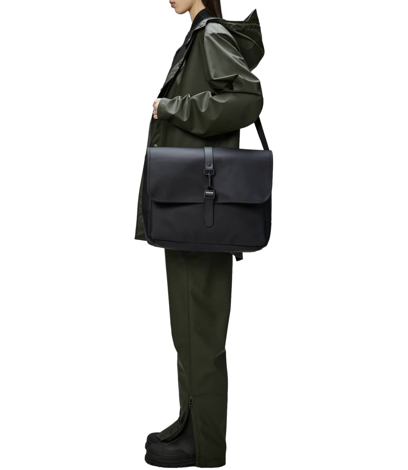 Borsa tracolla Rains 14580 Unisex - Nero