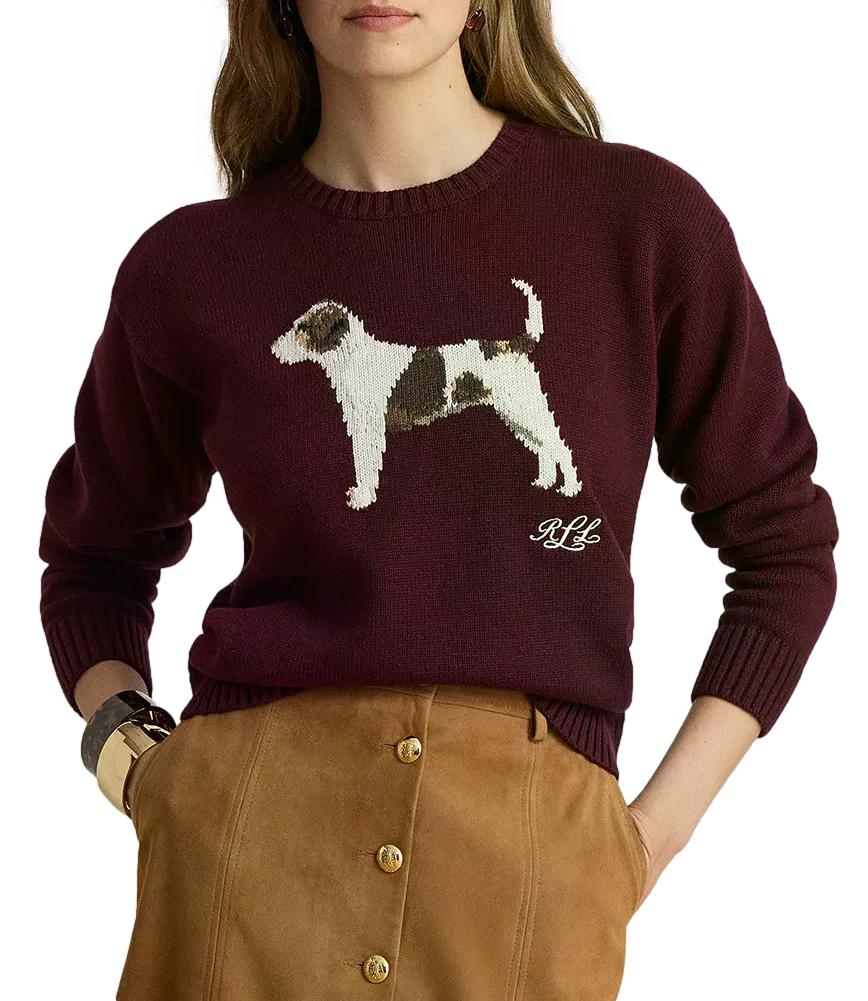 Pullover Ralph Lauren 200B27844 Donna - Dark Garnet Multi
