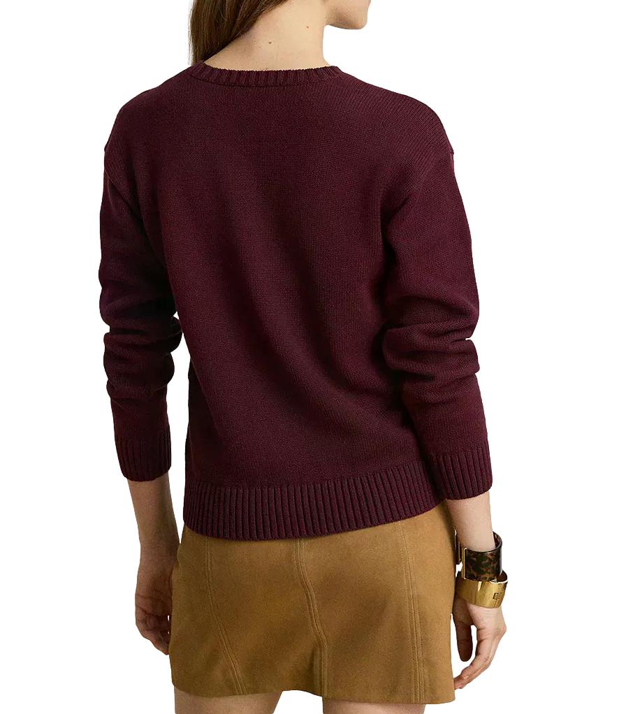 Pullover Ralph Lauren 200B27844 Donna - Dark Garnet Multi