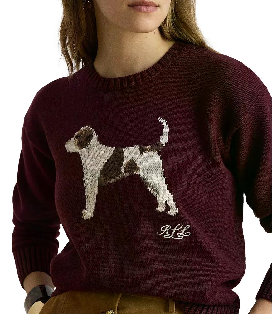 Pullover Ralph Lauren 200B27844 Donna - Dark Garnet Multi